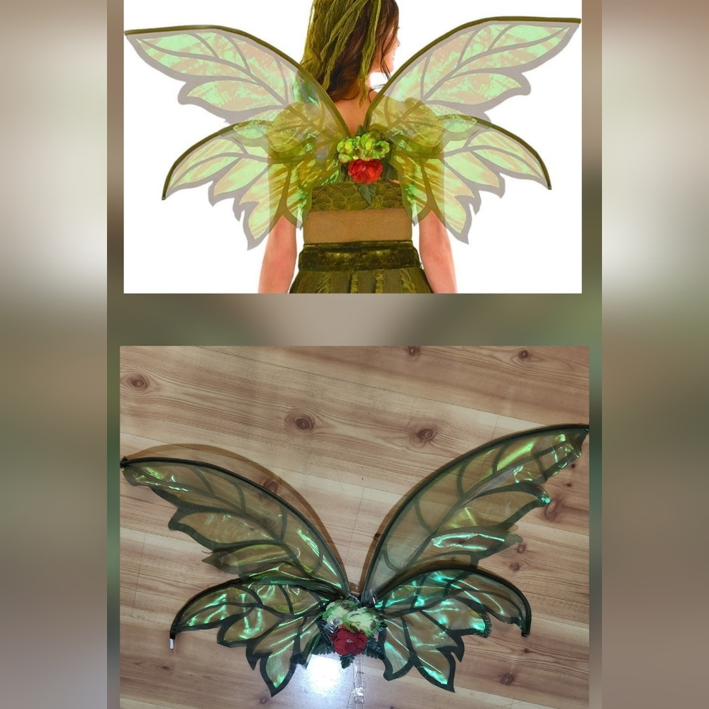 Green Fairy Wings Costume for Kids